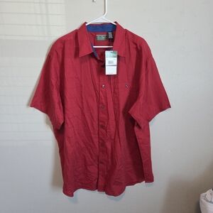 Ben Hogan Red Casual Button Down Shirt